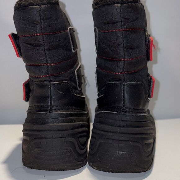 Wonder Nation Black Kids Snow Boots - Picture 3 of 7